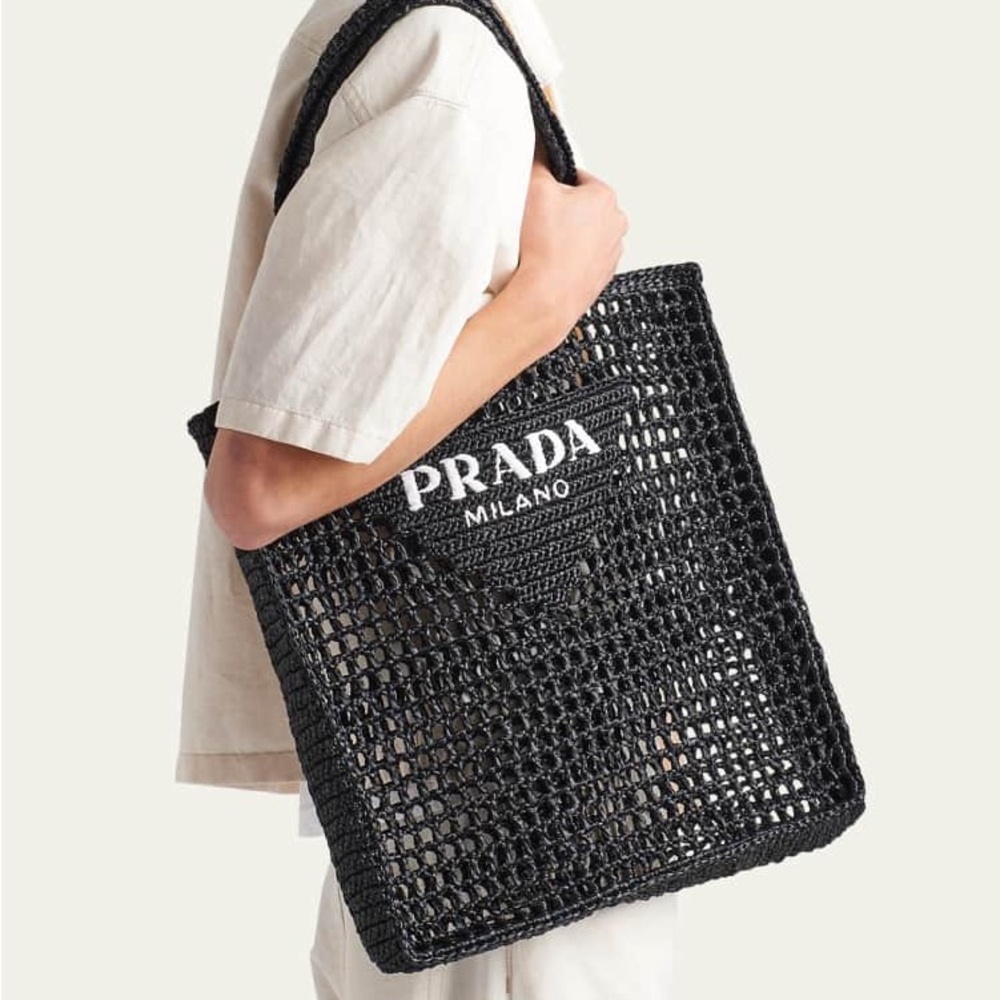 PRADA Raffia Tote - Picture 10 of 12